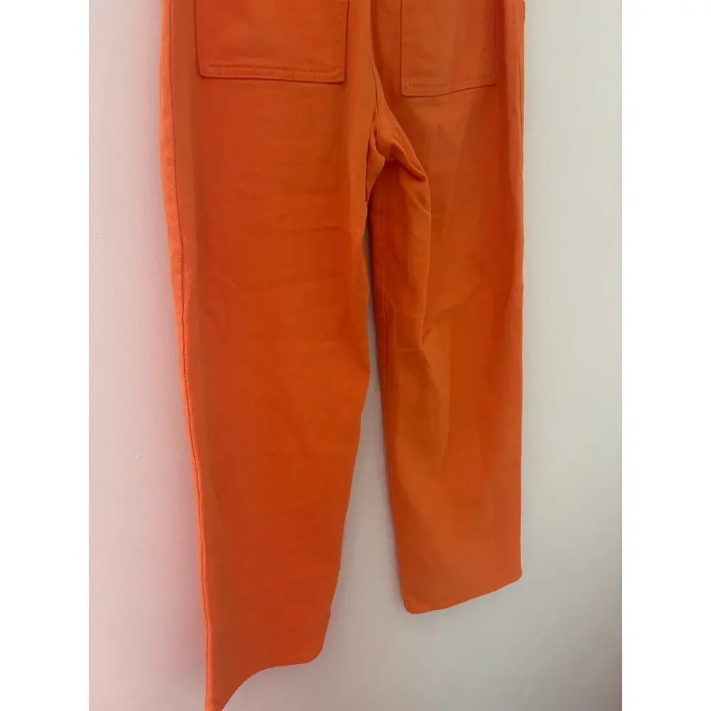 Wilfred Orange Utility Pants Size 4 Casual Straight Leg Cargo